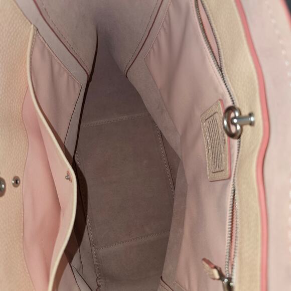 Coach x Gary Baseman Emmanuel Hare Ray Tote Pink Leather Limited Edition 94/400 - Picture 8 of 13